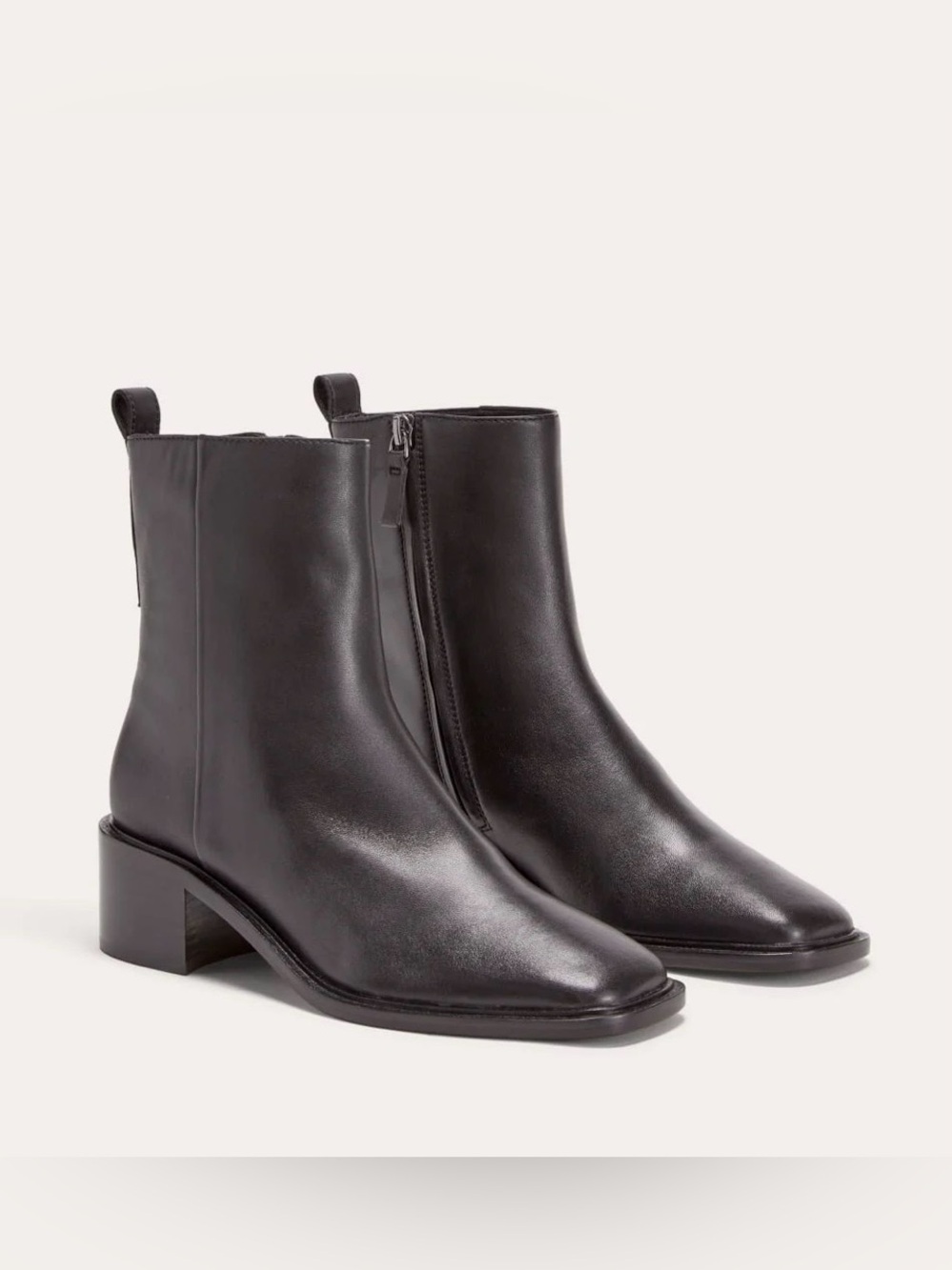 Everlane Women's The City Boot Size 7.5 Black Leather